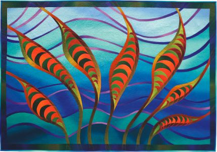 Feathers in the Wind &copy; Copyright 2010 Caryl Bryer Fallert, Bryerpatch Studio, Paducah KY