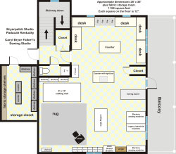 Diagram of studio. Click for larger image