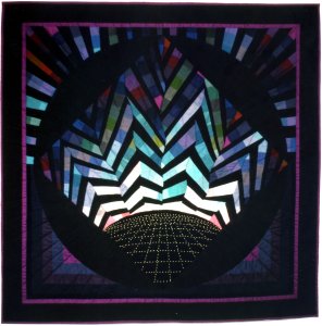 Ariel Borealis #2  38" x 38"  Copyright &copy; 1985 Caryl Bryer Fallert  Bryerpatch Studio