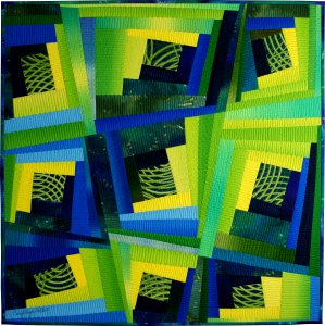 Cattywampus Log Cabin #3  30 x 30  Copyright &copy; 2010 Caryl Bryer Fallert  Bryerpatch Studio  www.bryerpatch.com