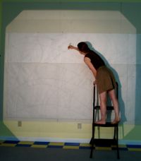 Caryl Bryer Fallert drawing original design for Checks & Balances #1