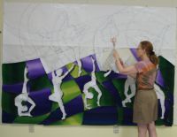 Caryl Bryer Fallert piecing original design for Checks & Balances #1