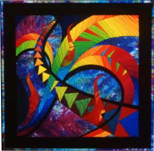Flying Free #3 • 24” x 24” • Copyright © 1997 Caryl Bryer Fallert • Bryerpatch Studio • www.bryerpatch.com
