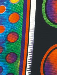 Feather Study #1  detail  65 x 78  Copyright &copy; 1998 Caryl Bryer Fallert  Bryerpatch Studio  www.bryerpatch.com